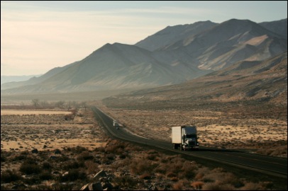 Trucking though the desert southwest